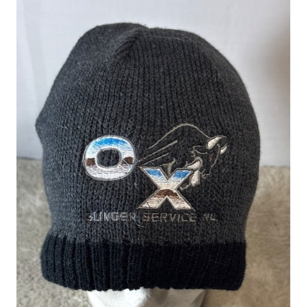 Ox Slinger Services Hat Gray & Black Beanie Norwich Ont Canada Touque